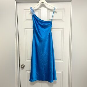 Gianni Bini Backless one shoulder strap Satin Dress